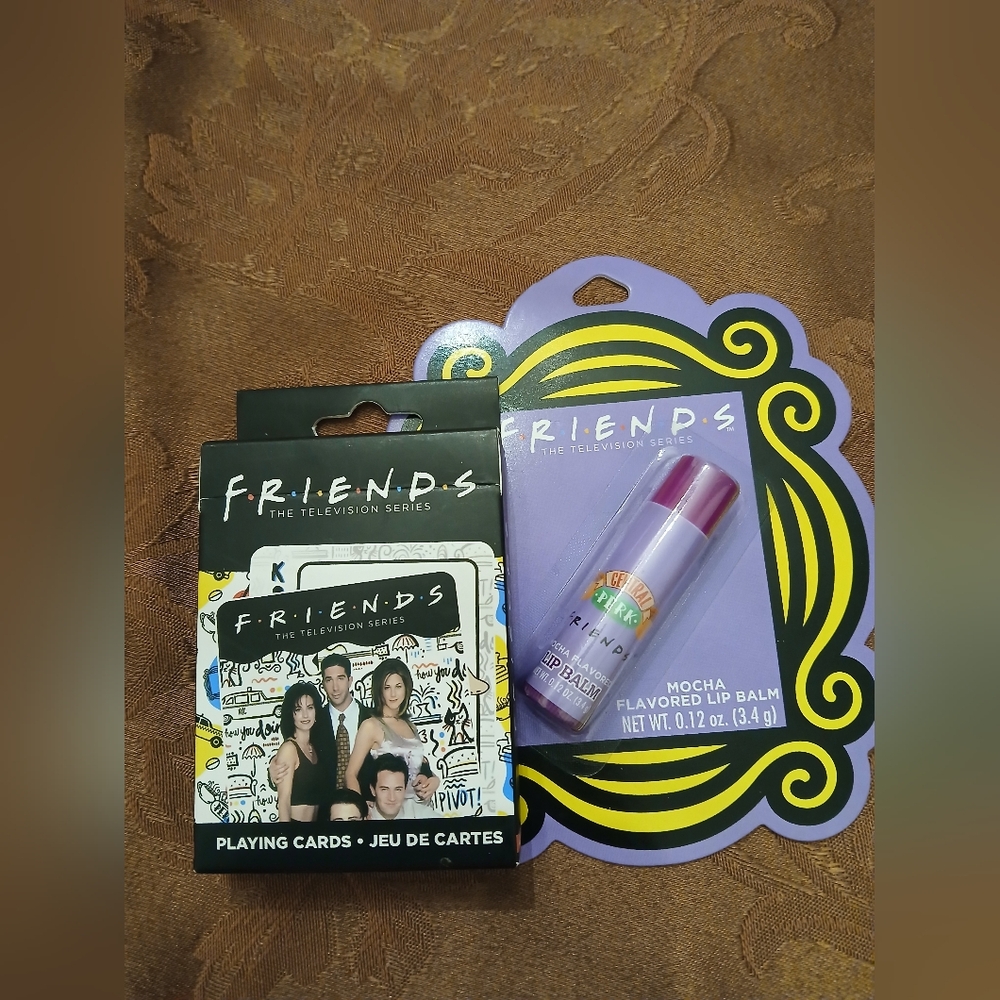 Friends Playing Cards and Mocha Flavored Lip Balm